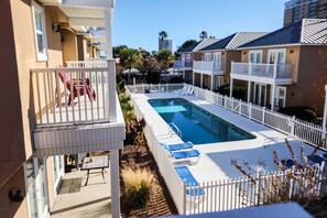 Pool - Spacious house with patio, pool, balcony, deck, & W&D - beach access (Panama City Beach)