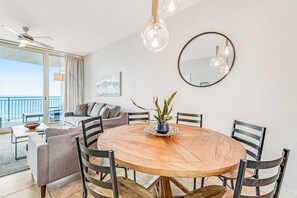 Dining - Renovated oceanfront condo with pools, hot tub & AC (Panama City Beach)