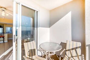 Outdoor dining - Majestic Sun A307 | Beachfront Condo, Gulf Views! (Miramar Beach)