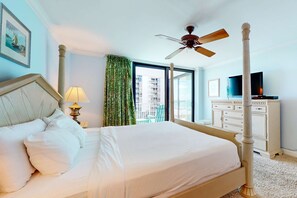 2 bedrooms, iron/ironing board, WiFi, bed sheets - Ocean View Condo with Shared Pool, Washer/Dryer, High-Speed WiFi, & Central AC (Miramar Beach)