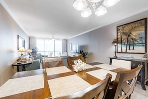 Dining - Oceanfront High-Rise Condo with 180 Degree, Unobstructed Ocean View & Shared Pool (Navarre Beach)