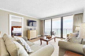 TV, DVD player, offices - Gorgeous beachfront condo, shared & and beach access (Panama City Beach)