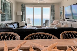 TV, offices - Majestic Sun A1101 | Beachfront Condo with Views! (Miramar Beach)