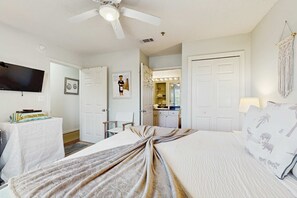 1 bedroom, iron/ironing board, WiFi - Fourth-floor, Caribbean corner condo with ocean views, pool, & hot tub (Santa Rosa Beach)