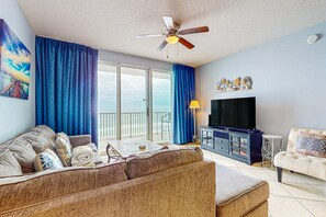 TV - Majestic Sun B513 | Beachfront Condo with Pool! (Miramar Beach)