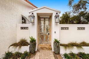 Exterior detail - Enchanting ocean-view home with pool, bikes, balcony & private beach access (Santa Rosa Beach)