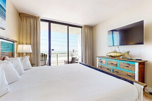 Iron/ironing board, WiFi, bed sheets - Beautiful Gulf-front retreat w/central AC, shared pool & hot tub, free WiFi, (Miramar Beach)