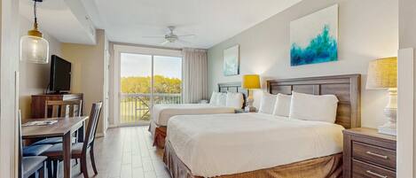 Iron/ironing board, WiFi, bed sheets