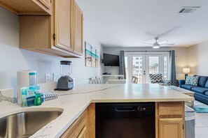 Interior - Beachfront 2nd floor condo with private balcony, shared pool/hot tub/BBQ (Miramar Beach)