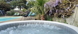 Terrace/patio - Île Dumet - Appt T2 cocooning - 2 à 4 pers. - Piscine & Spa (La Turballe)