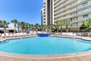 Pool - Gulf-view condo with balcony, pools, hot tub, beach access, & sports courts (Miramar Beach)