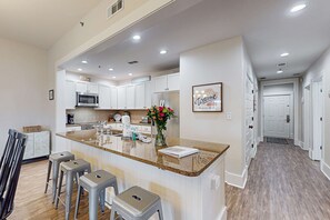 Fridge, microwave, oven, stovetop - New Modern Baths! Top Floor 30A Family Condo|Private Beach Access, Resort Pool (Santa Rosa Beach)