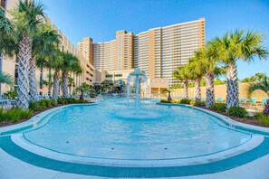 Pool - Roomy retreat on the water with private balcony, shared pool, & beach access (Panama City Beach)