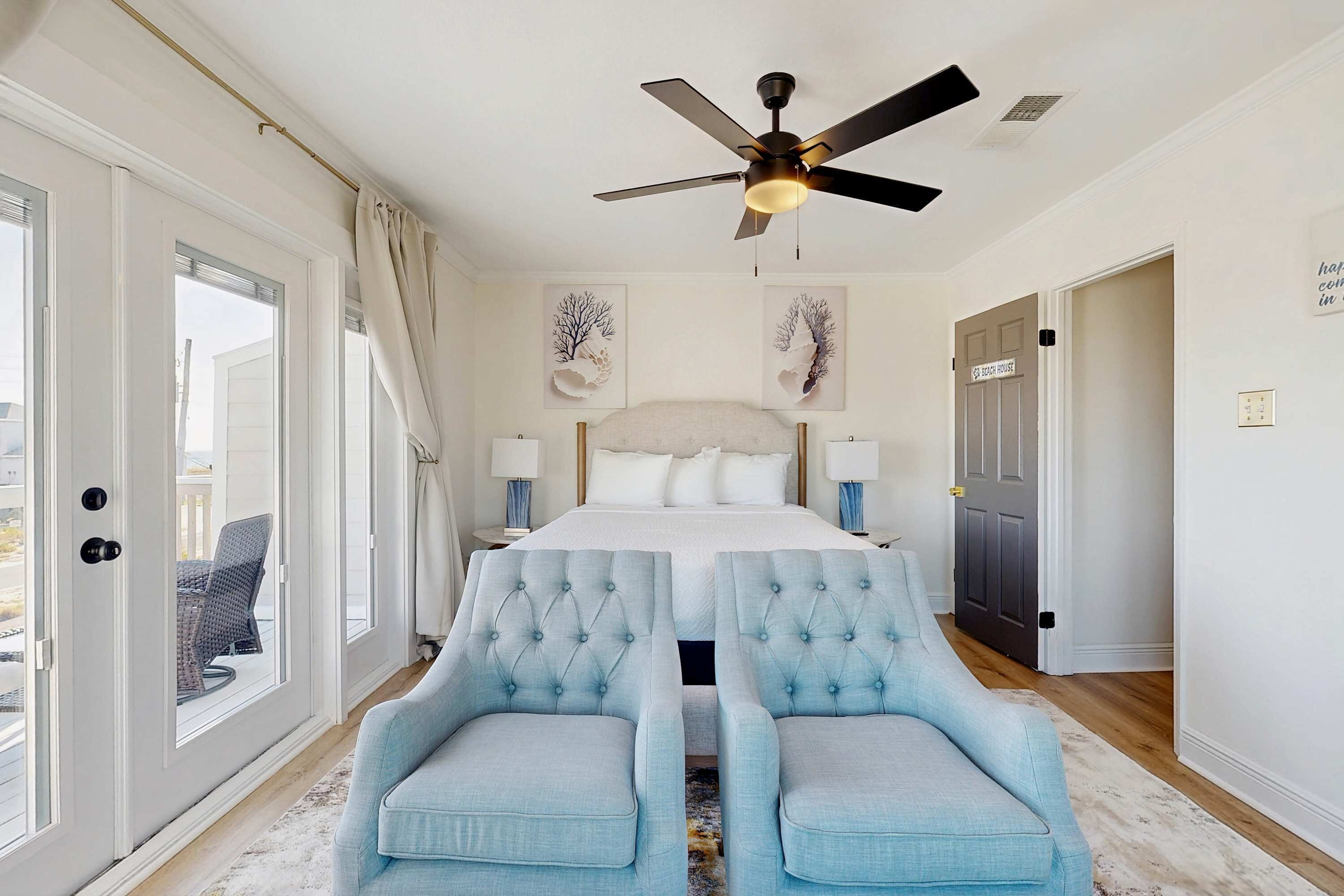 2 bedrooms, iron/ironing board, travel crib, WiFi