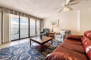 TV, DVD player, offices - Gulf-front condo with view, 3 resort pools, tennis & 1,500 ft of resort beachfront (Panama City Beach)