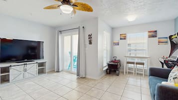 TV, DVD player, offices