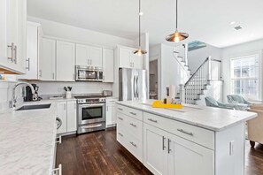 Fridge, microwave, oven, stovetop - Seagrove Serenity, 4BR Coastal Retreat with Pool & Bikes (Santa Rosa Beach)