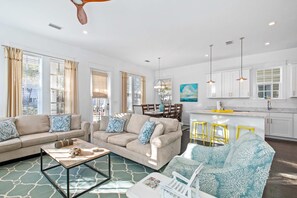 TV, video games, DVD player, offices - Seagrove Serenity, 4BR Coastal Retreat with Pool & Bikes (Santa Rosa Beach)