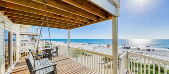 Beachfront home with coastal views & beach access - dog-friendly