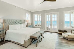 3 bedrooms, iron/ironing board, WiFi, bed sheets - Spacious Gulf-front getaway with beach access, balcony views, a pool, & more (Panama City Beach)