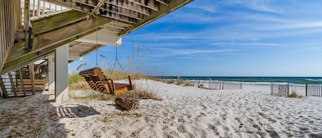On the beach