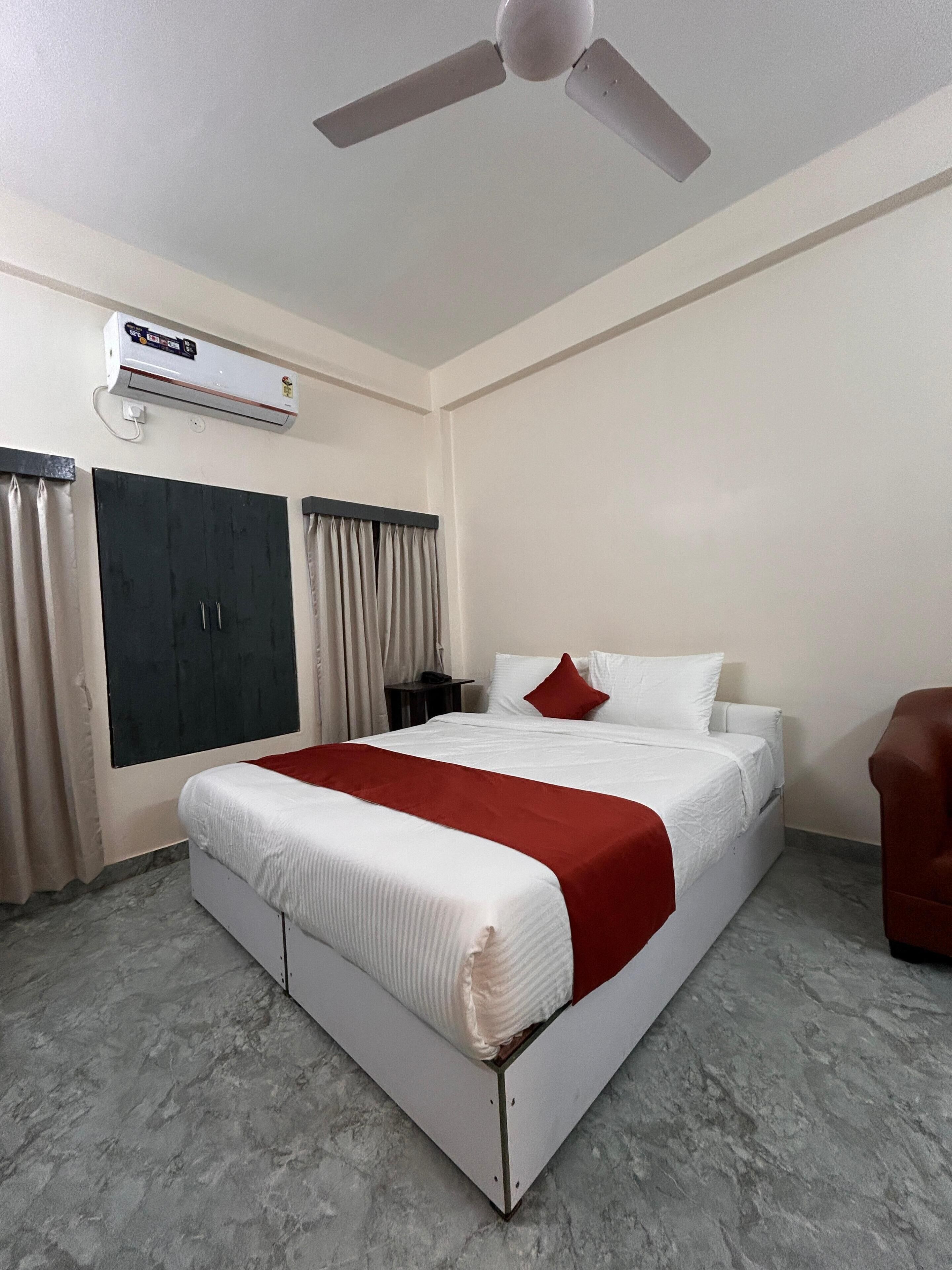 Habitación Deluxe con 2 camas individuales, vistas al jardín | Escritorio, espacio para trabajar con un portátil, wifi gratis