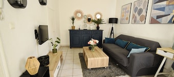 Apartment in Aubenas town center, cozy style, office, internet, netflix