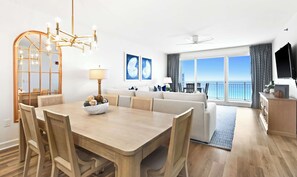 Dining - Sterling Shores 1007 Deluxe condo w/ gulf view, private balcony - shared fitness room and BBQ area (Destin)