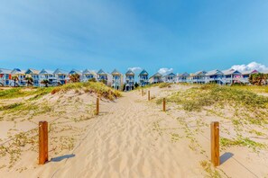 On the beach - Dog-friendly beachfront home with private boardwalk, park style grill, deck, beach view (St. George Island)