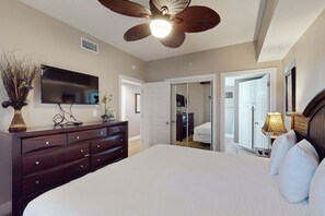 2 bedrooms, iron/ironing board, WiFi, bed sheets - Oceanfront Condo with Views, Beach Access, Pool & Hot Tub at Majestic Beach Resort (Panama City Beach)