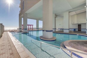 Pool - Oceanfront Condo with Views, Beach Access, Pool & Hot Tub at Majestic Beach Resort (Panama City Beach)