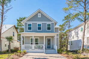 Exterior - Lovely Two-Story Home with Porches, Access to Pool & Dock (Inlet Beach)
