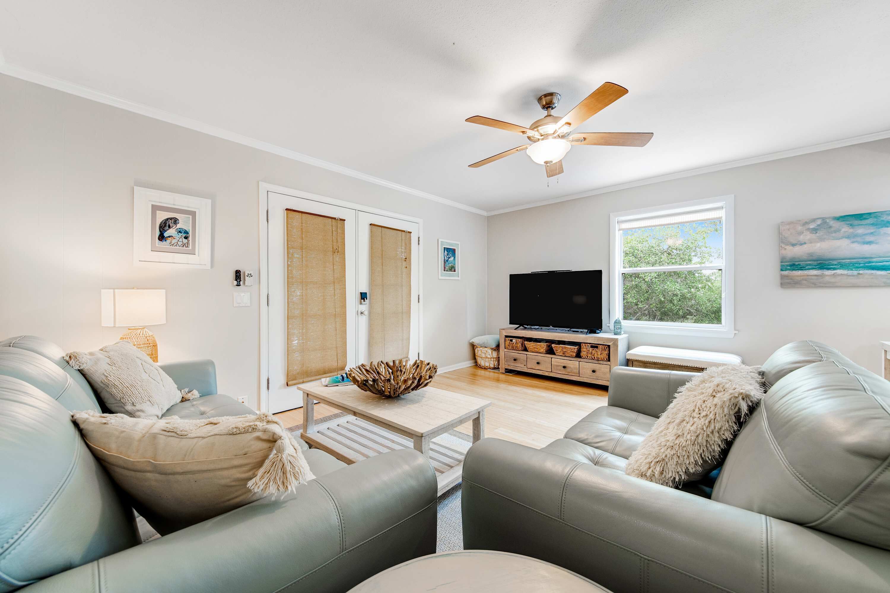 TV, DVD player, offices