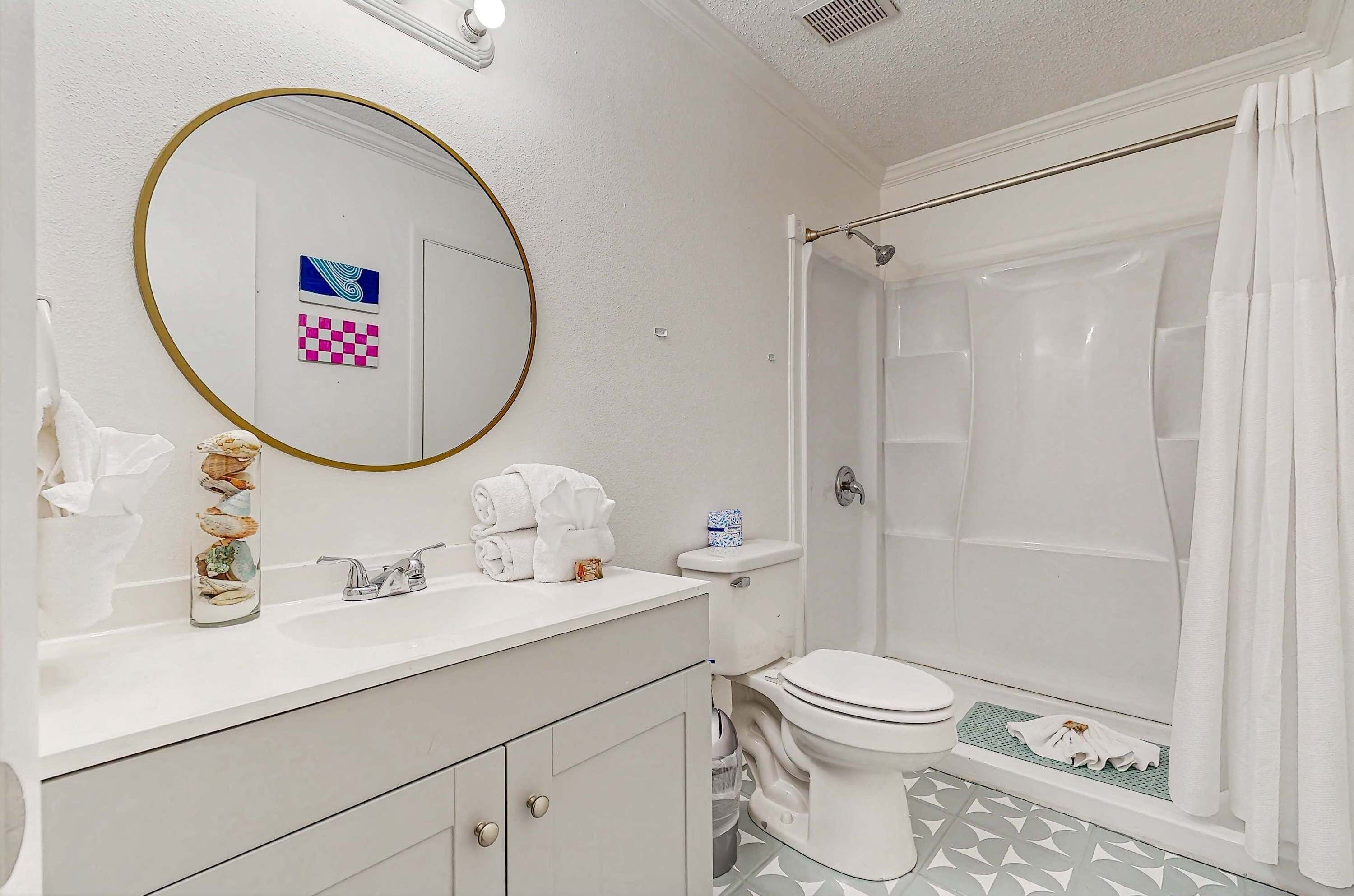 Shower, towels