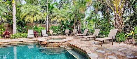 A heated pool