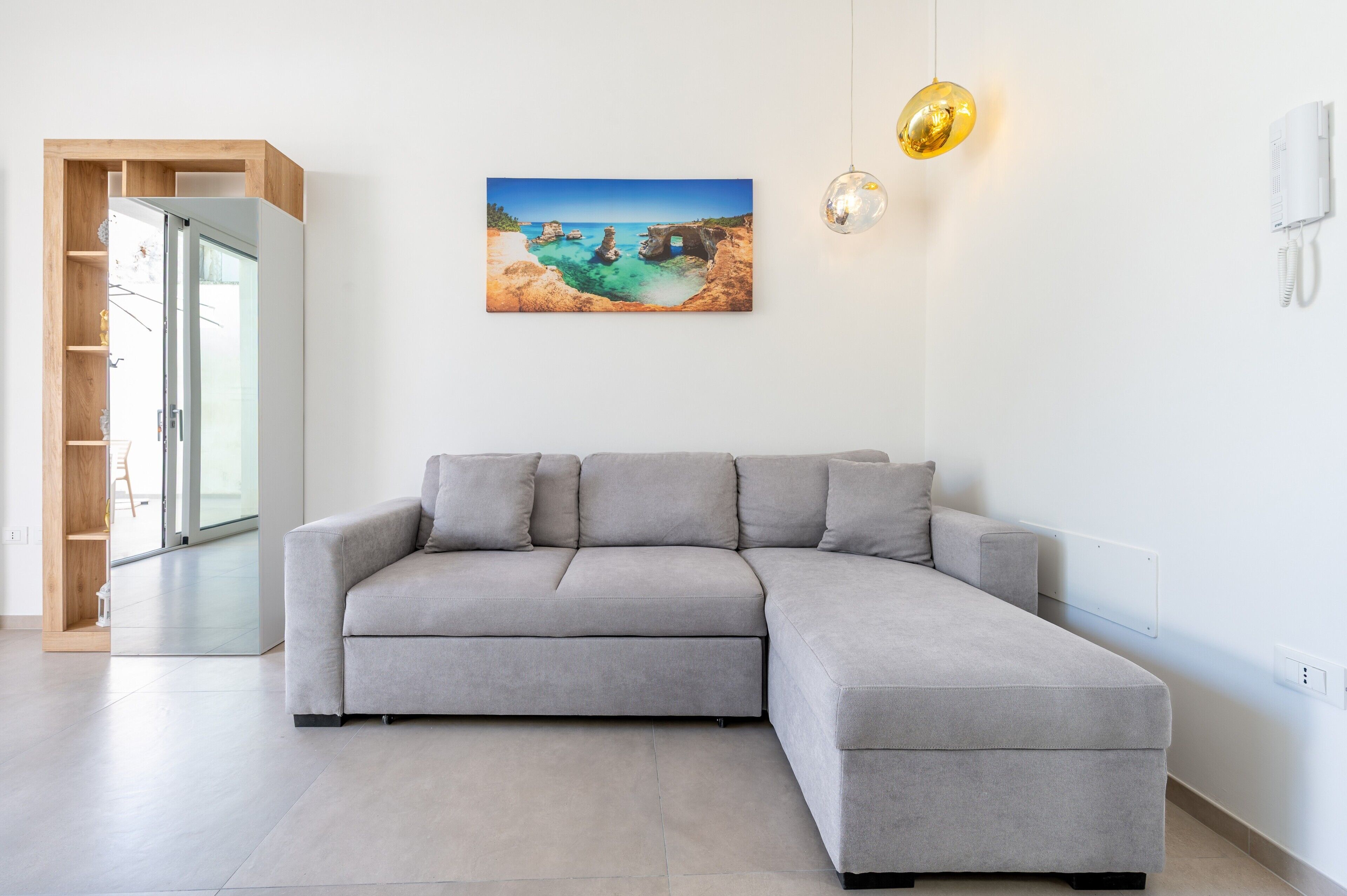 Fernseher, Kamin