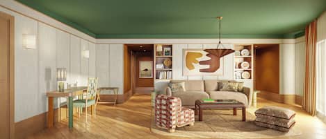 Värdeförvaringsskåp på rummet, skrivbord och ljudisolering