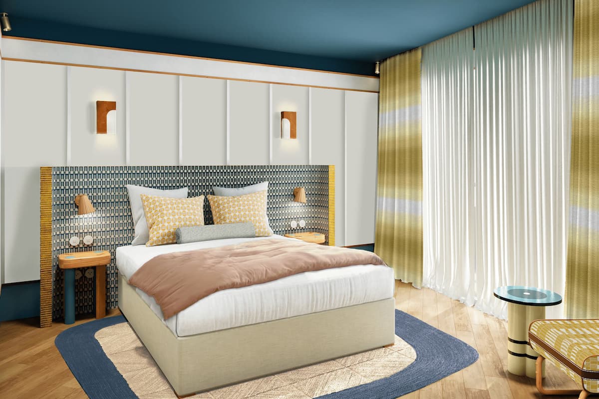 Odada kasa, masa, ses yalıtımı, ütü/ütü masası