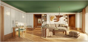 Cobertura | Cofres nos quartos, escrivaninha, quartos à prova de som