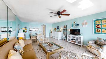 TV, DVD player, offices