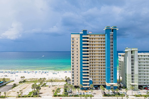 Exterior - Gulf-front condo with an incredible view off the balcony (Panama City Beach)