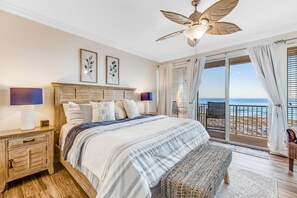 3 bedrooms, iron/ironing board, WiFi, bed sheets - Blissful Coastal Condo with Shared Pool, Ocean View, Easy Beach Access & WiFi (Navarre Beach)