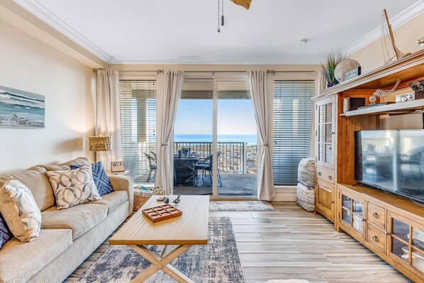TV, DVD player, offices - Blissful Coastal Condo with Shared Pool, Ocean View, Easy Beach Access & WiFi (Navarre Beach)