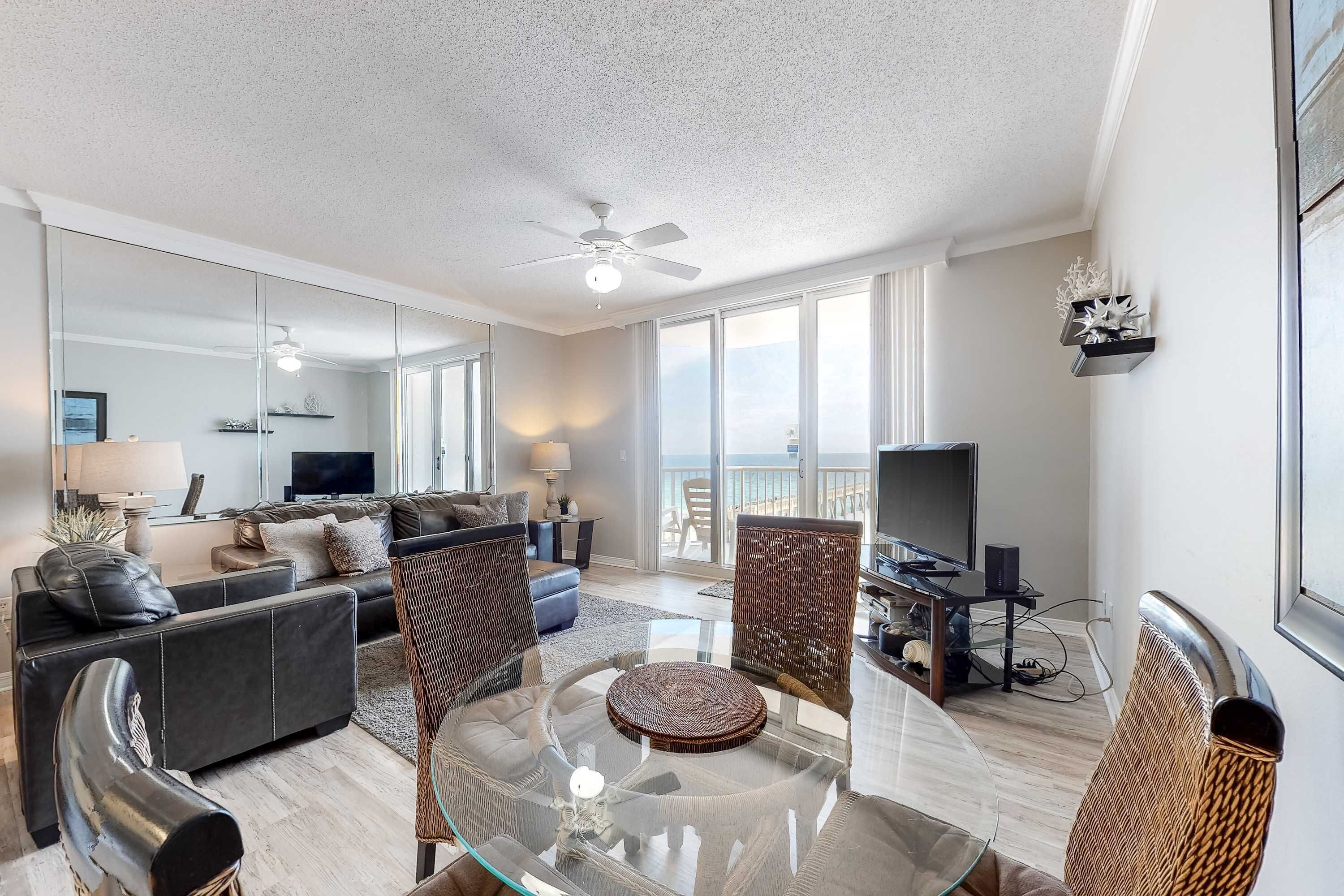 TV, DVD player, offices