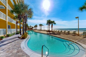 Pool - Beachfront condo in resort with pools & fitness center - prime location (Panama City Beach)