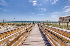 On the beach - Picturesque Gulf-Front Condo Steps To Beach Gulfside Pool & Exercise Room (Fort Walton Beach)