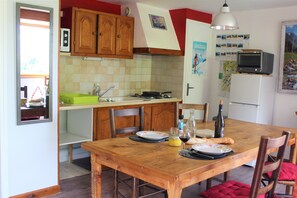 Dining - La coume - 3* gîte in the heart of the mountains - 35 m2 (Arrens marsous)