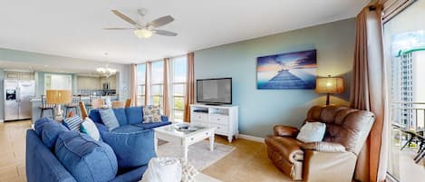 TV, DVD player, offices
