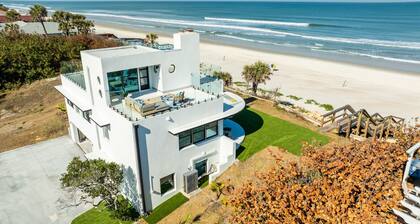 Oceanfront Estate | Rooftop Lounge | Game Room