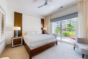 2 bedrooms, desk, WiFi, bed sheets - Chic condo steps from beach with patio, W/D, AC, and resort-style pool and gym (Inlet Beach)